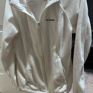 Columbia Soft White Fleece Jacket